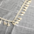 thumbnail image 5 of Zhuge Cotton Linen Square Tablecloth Tassel Plaid Table Cloth for Dining Kitchen Room Tabletop Decoration, 52" x 52", 5 of 5