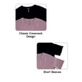 thumbnail image 3 of Women's Acid Wash Classic T-shirt, Cotton Plain Crew Neck Tee 2 Pack, 3 of 5