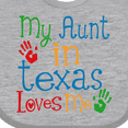thumbnail image 4 of Inktastic My Aunt in Texas Loves Me Boys or Girls Baby Bib, 4 of 4