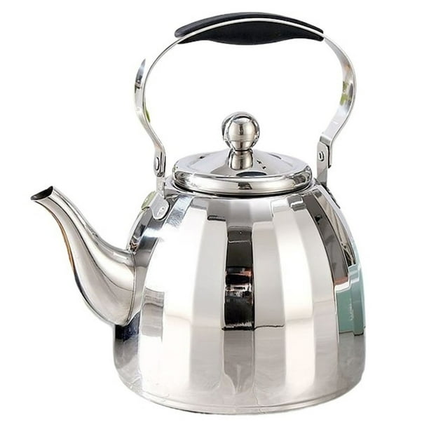 Tetera con infusor for estufa, tetera for hervir agua, café o leche, tetera de acero inoxidable 304