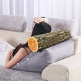 thumbnail image 5 of Creative Log Texture Column Pillow - Wooden Pile Throw Cushion - Cylindrical Lumbar Support Pillow for Home Office Decor, 5 of 6