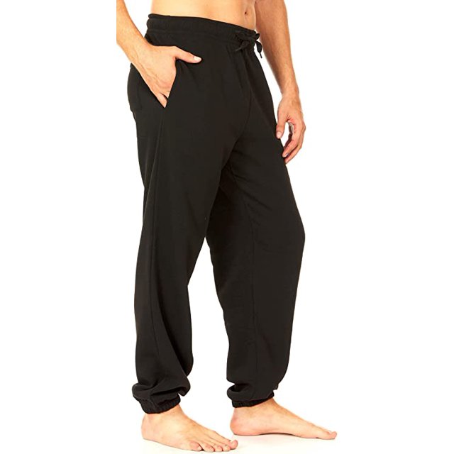UNIQUE STYLES ASFOOR Mens Baggy Sweatpants With Pockets, Fleece Sweat