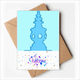 thumbnail image 1 of Thurible Spotlight China Welcome Back Greeting Cards Envelopes Blank, 1 of 3
