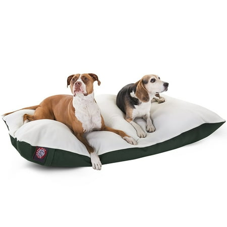 UPC: 0788995651635 | Majestic Pet | Poly/Cotton Rectangular Pillow Pet Bed For Dogs  Removable Cover  Green  Large