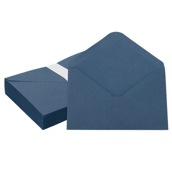 Invitation Envelopes, Greeting Card Envelopes V-Flap Design for Weddings and Special Occasions Navy Blue