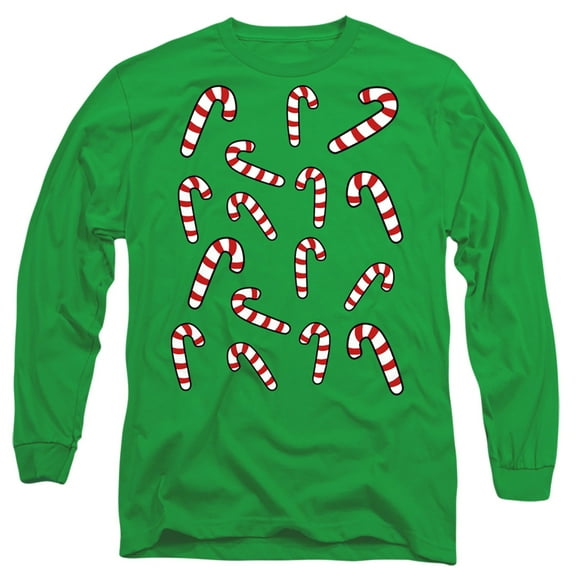 Candy Cane Christmas Crew Unisex Adult Long-Sleeve T Shirt