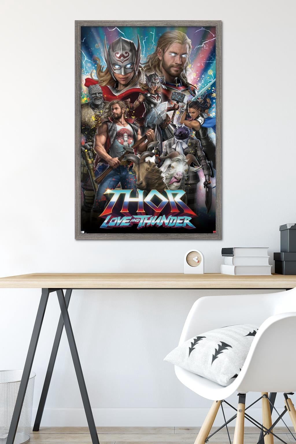 Marvel Thor: Love and Thunder - Amazing Wall Poster, 22.375" x 34" Framed