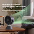 thumbnail image 4 of Ventilador Turbo de Alta Velocidad con Cabezal Agitador con Luz, Pantalla Digital, Alta Potencia EóLica, Ventilador PequeñO USB de CirculacióN de Mesa, 4 of 5