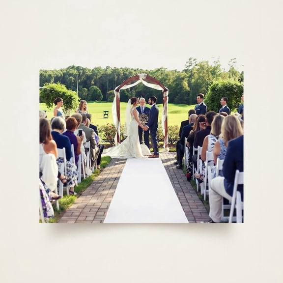 Extra Thick White Carpet Runner for Party, White Aisle Runner for Wedding Ceremony, Non-Slip Aisle Indoor Outdoor Wedding Decorations