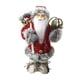 thumbnail image 3 of Muñeca de Papá Noel, Escultura decorativa de mesa, Figura de Papá Noel de pie, Papá Noel rojo y gris, 3 of 9