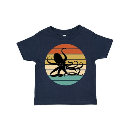 

Inktastic Octopus Vintage Sunset Gift Toddler Boy or Toddler Girl T-Shirt