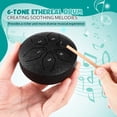 thumbnail image 4 of 1 Set Round Rain Drum in Black Color 3 Inches for Indoor and Outdoor Use, 4 of 9