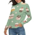 thumbnail image 2 of Snow Cake Gift Christmas Women's Turtleneck Sweater Long Sleeve Ribbed Fitted Turtle Neck Casual Fall Winter Collection Top S, 2 of 4