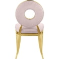 thumbnail image 2 of Meridian Furniture Carousel Pink Velvet Dining Chair (Set of 2), 2 of 9