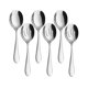 thumbnail image 1 of Cucharas para servir X 3, cucharas ranuradas X 3, 8,7 pulgadas, gran utilidad de acero inoxidable, espumadera de rendimiento avanzado, cucharas perforadas para servir, Buffet Can Ban, 1 of 2