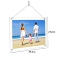 thumbnail image 2 of Coofit Document Frame Hanging Acrylic: Transparent Diploma Frame Frameless Photo Holder, 2 of 10