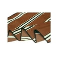 thumbnail image 5 of INSPIRE CHIC Women's Stripe Print Square Scarves Head Scarf Kerchief Brown with Buckle, 5 of 6