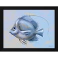 thumbnail image 2 of Stellar Design Studio 18x15 Black Modern Wood Framed Wall Art Titled - Blue Fish 2, 2 of 6
