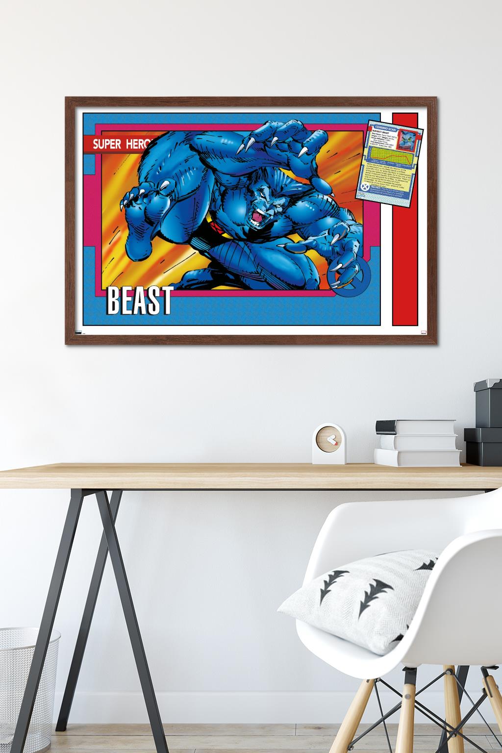 Marvel Trading Cards - Beast Wall Poster, 22.375" x 34" Framed