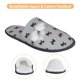 thumbnail image 3 of Balery Polka Dot Christmas Dog Pantuflas de Casa de Felpa Silenciosas con Diseño Estampado, Zapatillas Cómodas Antideslizantes de Algodón para Interior-Large, 3 of 8