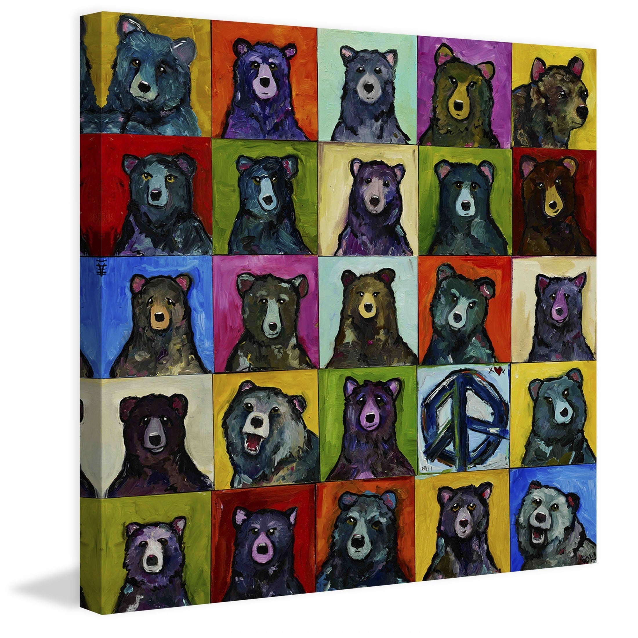 Marmont Hill "Da Bears" by Tori Campisi Painting Print on Canvas