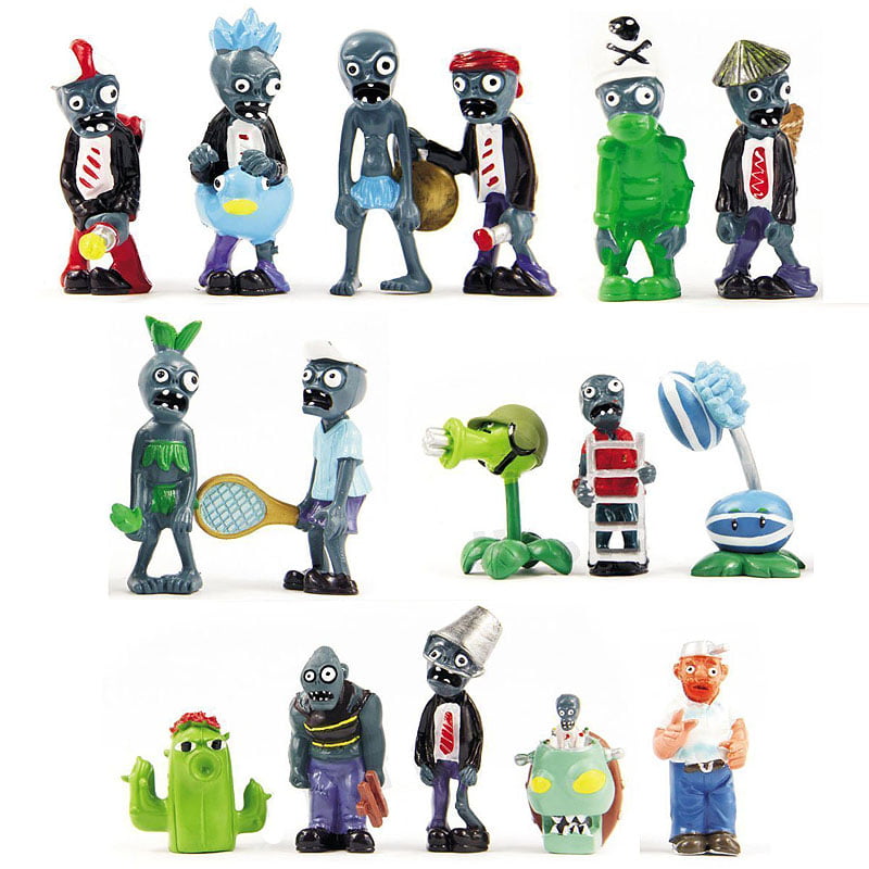 24 x Plants vs Zombies Toys Series Games Different Roles of Figure Toy PVC Doll 