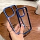 thumbnail image 2 of Luxury Camera Ring Cover For iPhone 15 14 13 12 11 Pro Max Fashion Silicone Bumper Clear Acrylic Shockproof Case, 2 of 4