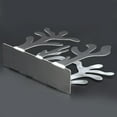 thumbnail image 3 of Qiilu Stainless Steel Plants Shape Tissue Holder Dispenser Napkin Rack Table Paper Rack, Tissue Rack, Napkin Rack, 3 of 8