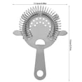 thumbnail image 3 of Cocktail Filter, Stainless Steel Cocktail Drinks Drainer Filter Beverage Filtering Tool for Bar Restaurant Home, 3 of 8