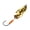 Golden, variant on Tungsten Fishing Lure, 5.3g Tungsten Steel Spoon Lure, High Density Gold Plated Fishing Hook with Long Casting Wobbling Action for Stream and River Fishings