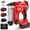 Red*2ah, variant on Rvchic 2-in-1 Cordless Electric Brad Nailer with 2 * 2.0Ah Battery for Upholstery,Carpentry and Woodworking,1000pcs Nails,18GA Staples Included,Green