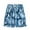 Blue A, variant on sovlvnd Cargo Shorts for Men, Mens Casual Printed Beach Shorts With Elastic Waist And Drawstring Pocketless Knee Length L, Black