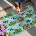 thumbnail image 4 of Light Blue Dinosaur Landscape Pattern Door Rugs,Washable Non Slip Door Mats Indoor,Decorative Door Mats,Entry Mat Indoor for Entrance,Bedroom,Kitchen,Bathroom,20"x32", 4 of 6