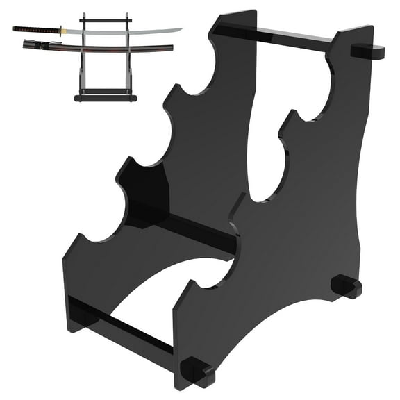 AEVXKHI Acrylic 3 Tier Light Sword Display Rack, Enduring Decorative Light Sword Holder, Easy to Assemble Display Stand for Desktop Decoration