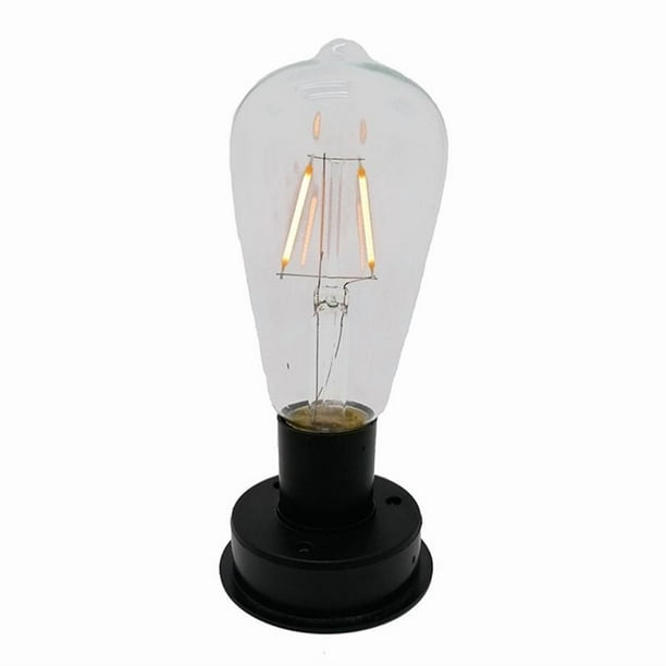 1 Unidad de LáMpara de Bombilla de de Tungsteno LED Solar 2800K Sensores de Luz AutomáTicos Valla Luces Nocturnas para LáMpara de JardíN (7Cm)