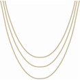 thumbnail image 1 of 14K Gold Plated Dainty Layering Necklaces for Women | Snake Chain, Curb Link, Paperclip Layered Chains | Trendy Layering Necklace, 1 of 4