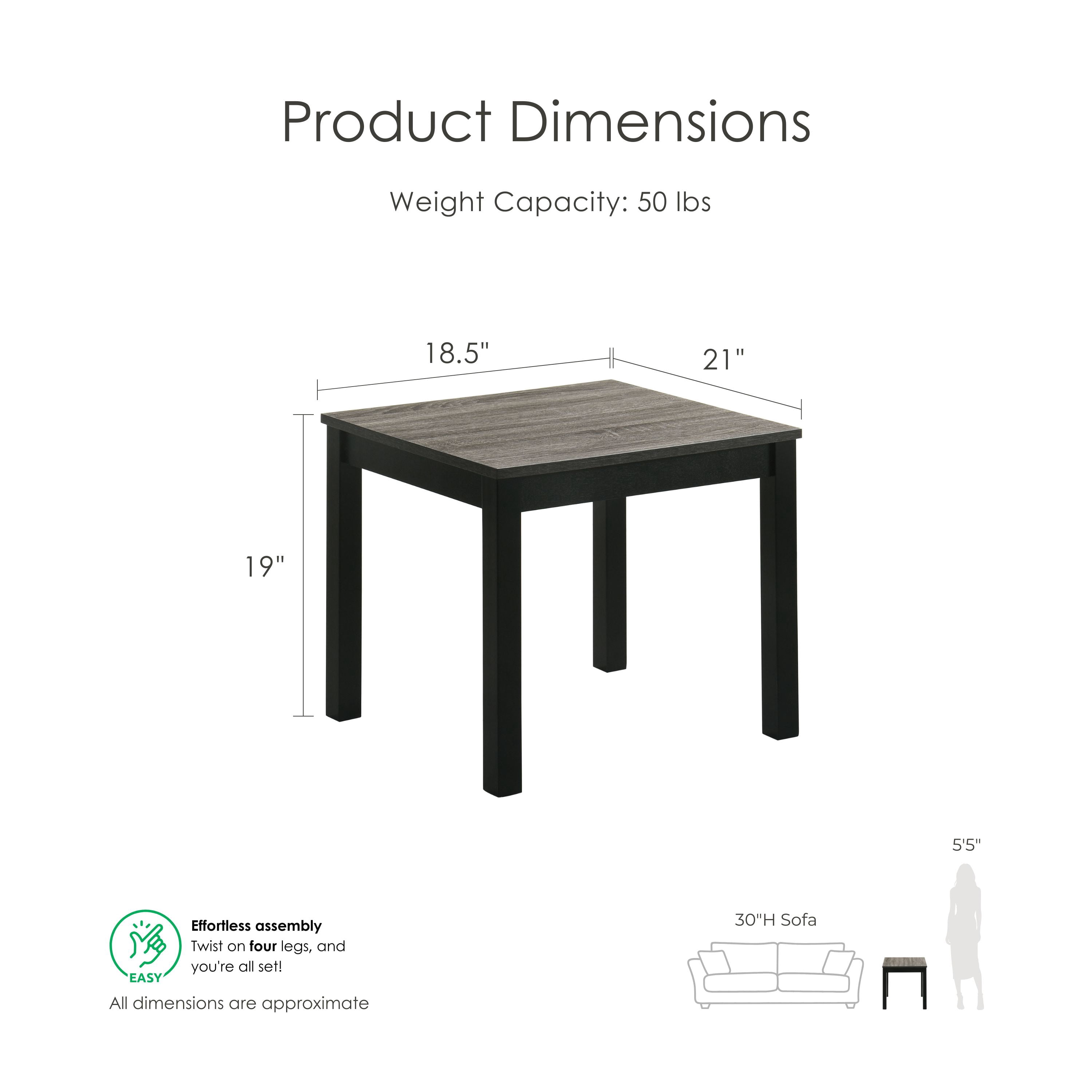 Furniture of America Versi Modern 3-Piece Coffee Table Set, Gray