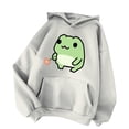 thumbnail image 3 of Women Autumn And Winter Casual Solid Color Drawstring Hoodied Pocket Sweatshirt Cute Printed Hoodie Sweatshirt Women Sweatshirt Women Sweatshirts And Hoodies Long Womens Hoodie Sweatshirt Sweatshirts, 3 of 3