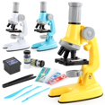 thumbnail image 2 of 1 Set Adjustable Focus LED Fill Light Optical PMMA Lens High Multiple Student Microscope 100X/600X/1200X Handheld Optical Microscope Kit Laboratory Supplies, 2 of 8