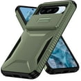thumbnail image 2 of Dteck Case for Google Pixel 9 Pro,Shockproof TPU+PC Armor Case Slide Lens Protection Cover for Google Pixel 9 Pro,Darkgreen, 2 of 7