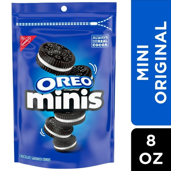 OREO Mini Chocolate Sandwich Cookies, 8 oz (Package May Vary)