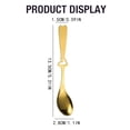 thumbnail image 3 of Heart Hollow Handle Coffee Spoon, Stainless Steel Dessert Spoon, Heavy-Duty Ice Cream Spoon, Multicolor Decorative Teaspoon for Coffee, Dessert, Tea, Yogurt, Ice Cream, and Sugar,Gold, 3 of 8