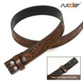 thumbnail image 7 of SUOSDEY Western Belt Strap for Men Women,Cowboy Cowgirl Engraved Embossed Leather Belt for Jeans(without Buckle), 7 of 7