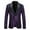22 Purple, variant on guisaled Sequin Blazer for Men Shiny Shawl Notched Lapel Button Slim Fit Suit Jacket Dinner Party Club Wedding Festival Tuxedo