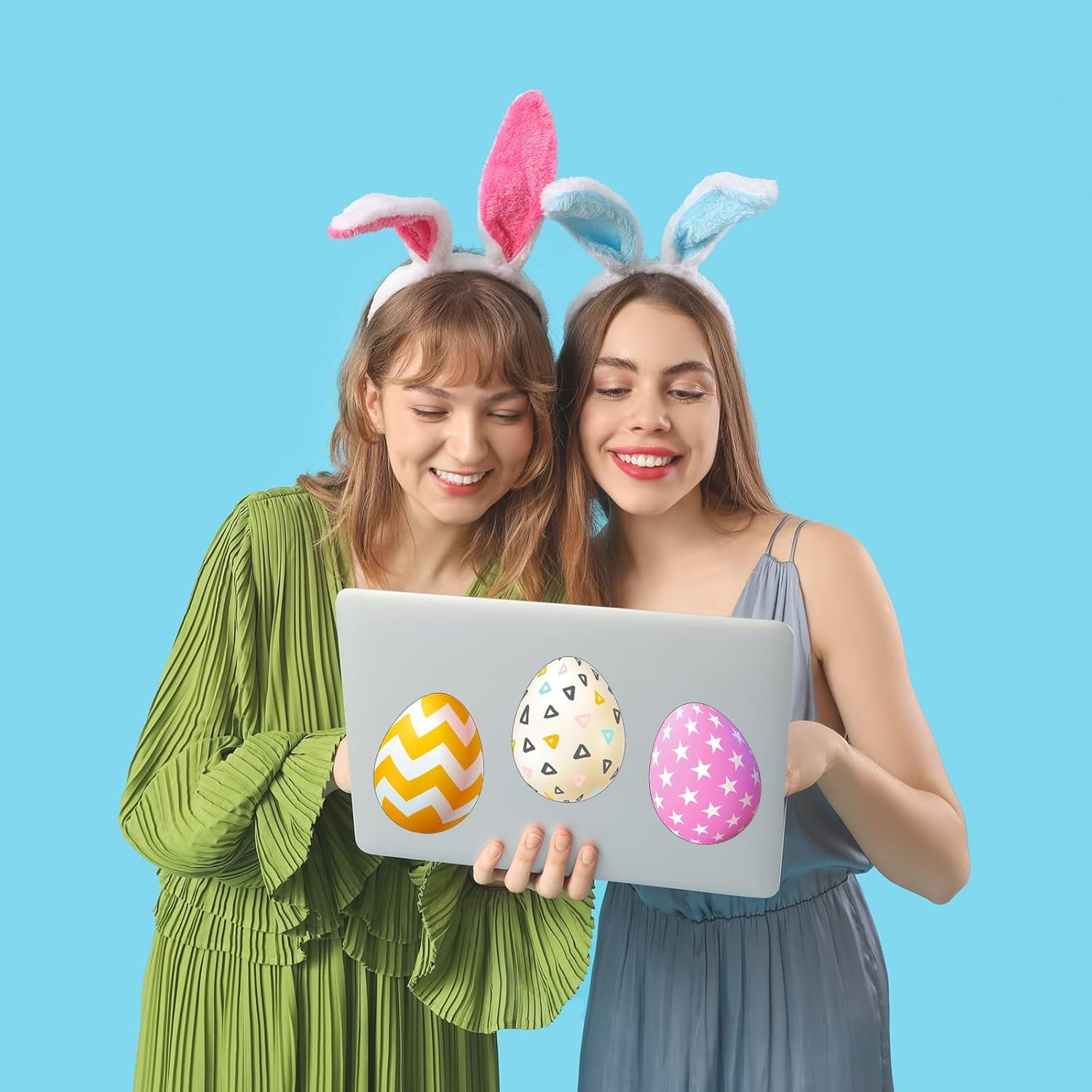 24 Pcs Happy Easter Garage Door Decoration Magnets Magnetic Easter Decoration Big Easter Egg Carrot Holidays Magnetic Stickers for Car Fridge Dishwasher Party Decor Supplies (Colorful Egg)