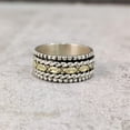 thumbnail image 2 of Latest Spinner Band, Meditation Ring, 925 Sterling Silver Ring, Spinning Thumb Ring, Two Tone Ring, Fidget Ring, Handmade Jewelry, Christmas Oxidized, Womans Band Ring, Anxiety Ring, Mans Band Gifts, 2 of 6