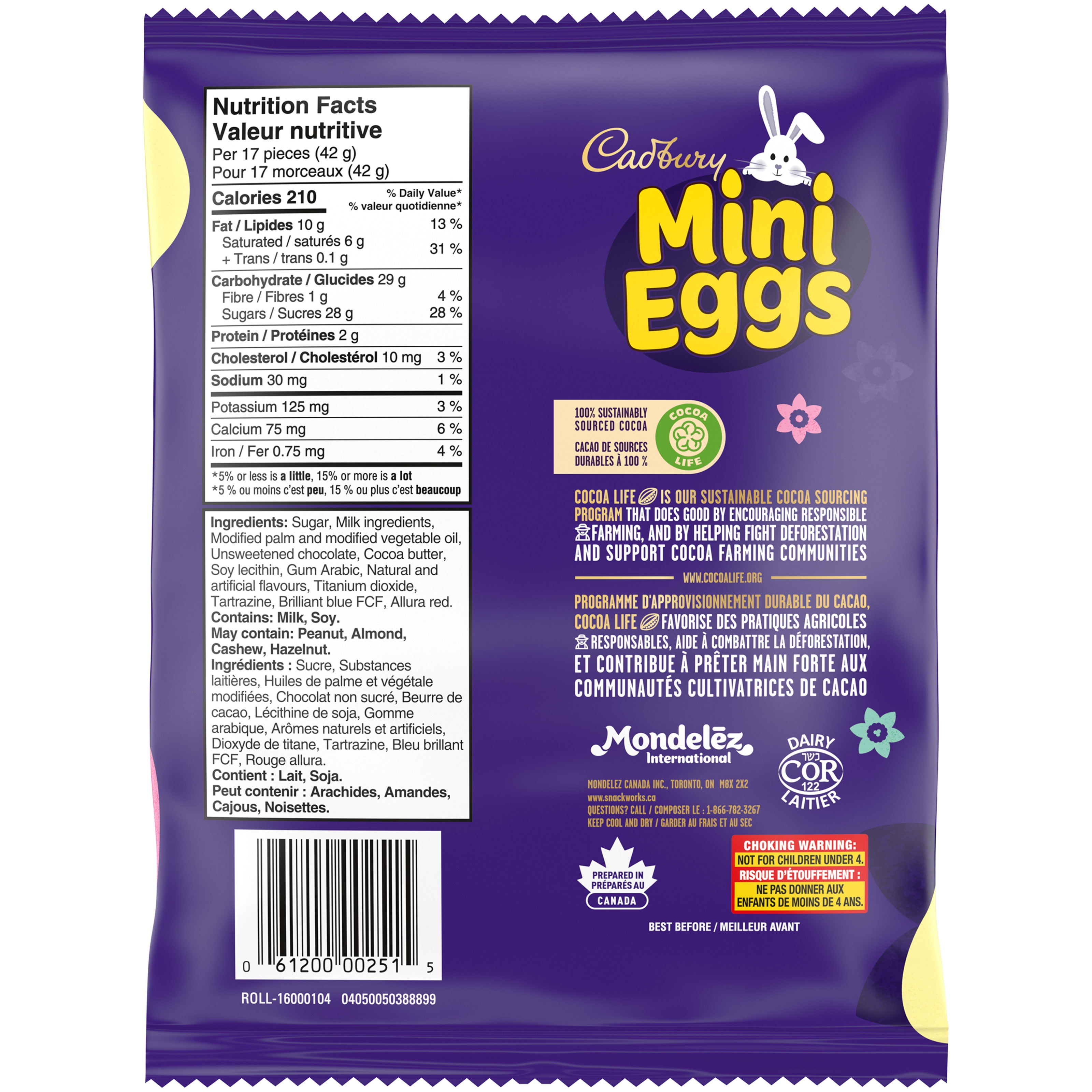 Friandises Cadbury Mini Eggs Pour Pâques (Emballage Familial)