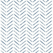 NuWallpaper Indigo Holden Vinyl Peel And Stick Wallpaper, 216-in by 20.5-in, 30.75 sq. ft.
