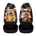 thumbnail image 4 of XYZCANDO Driving Pigs Funny Print Car Front Seat Covers for Woman Decorative Car Seat Covers Protective Easy to Install, for Auto Van SUV, 4 of 9