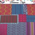 thumbnail image 5 of Cozy Line Home Fashions Aldiana 3-Piece Purple Patchwork Reversible Cotton Quilt Bedding Set, King, 5 of 5